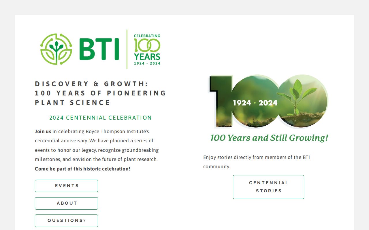 Bti Project.pdf BTI Centennial Events